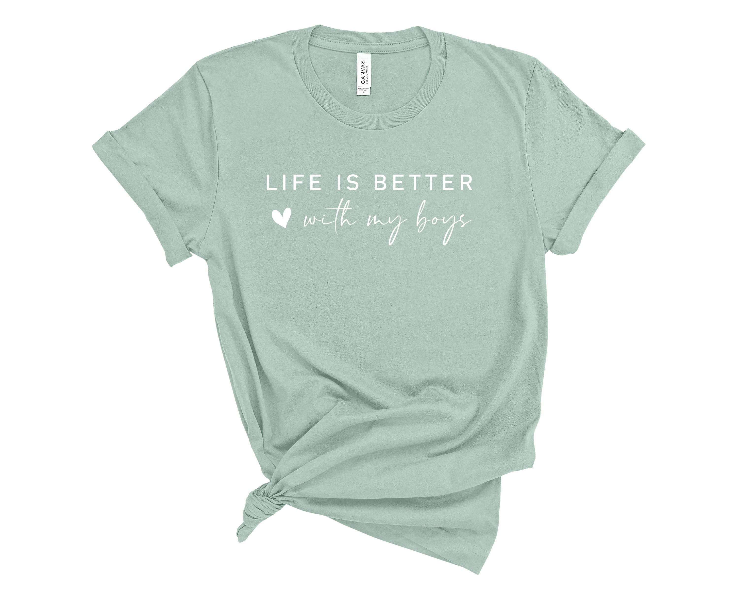 Bella Canvas Blue Life is Better With fashion My Boys Tshirt