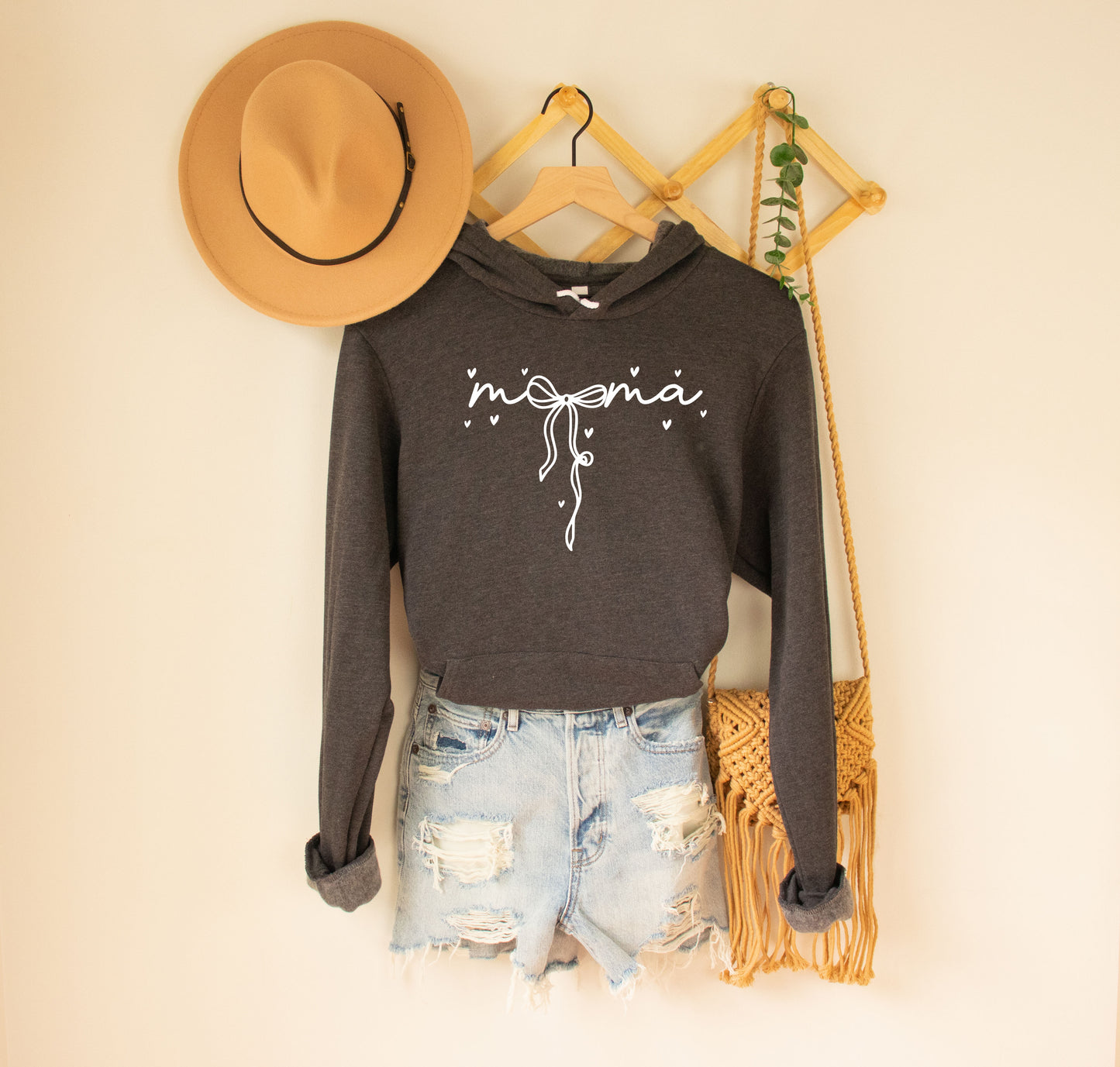 Mama Bow Fleece Hoodie (Matching Mini Bow Design in Baby Section)