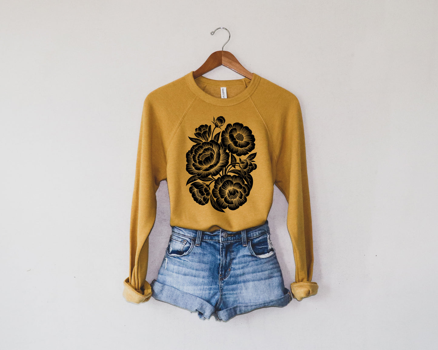 Chic Floral Fleece Crew