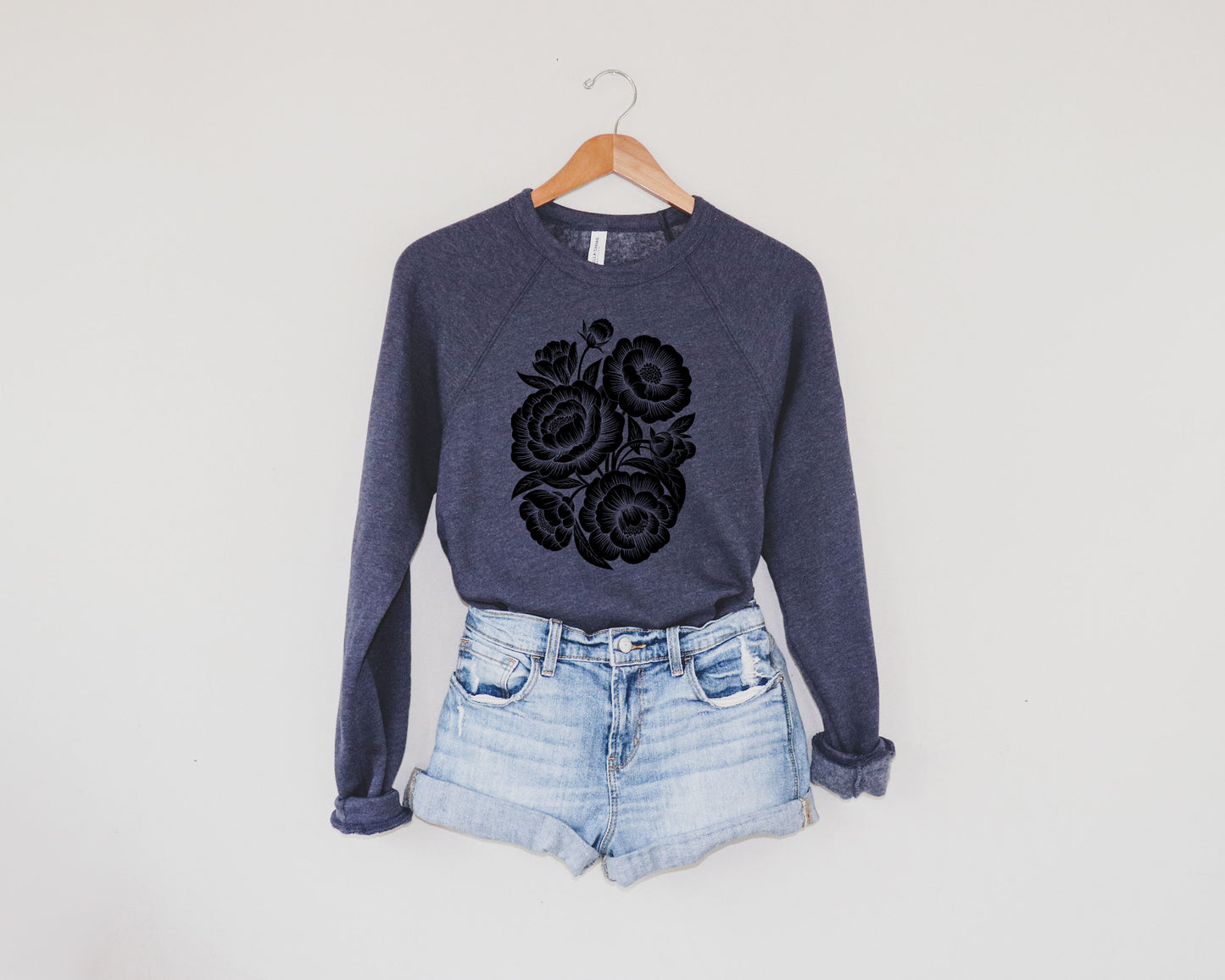 Chic Floral Fleece Crew