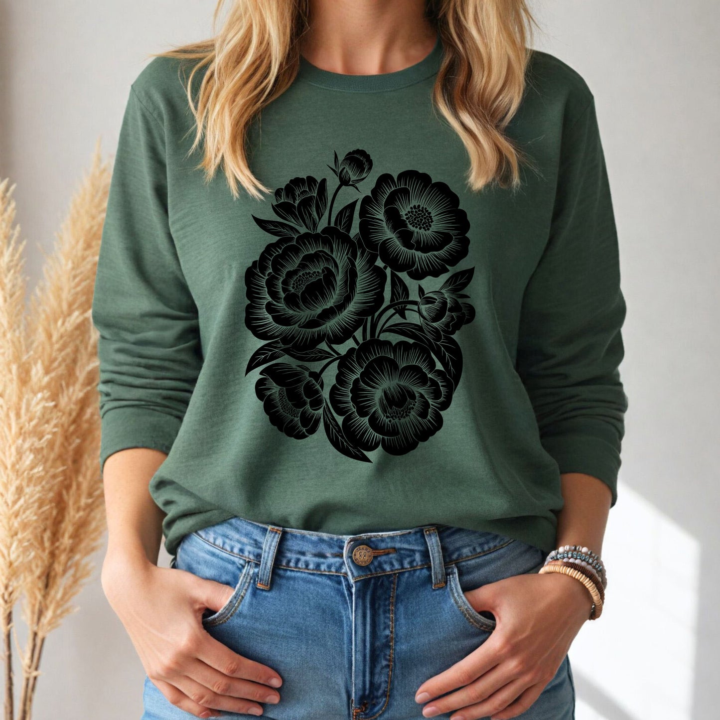 Chic Floral Long Sleeve