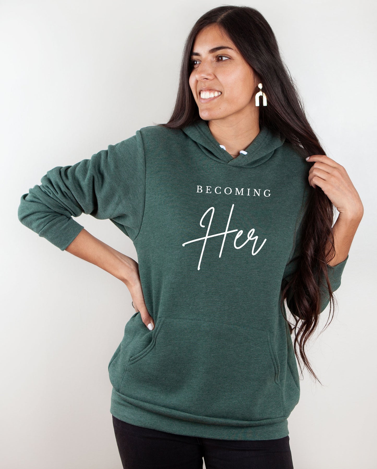 Becoming Her Fleece Hoodie