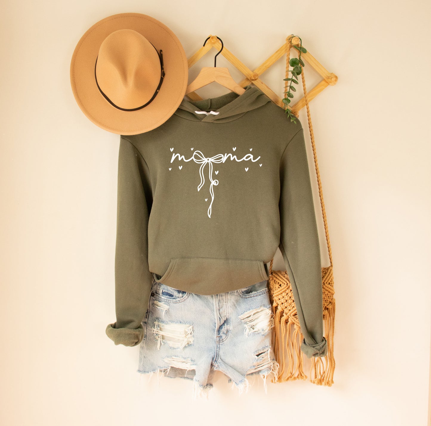 Mama Bow Fleece Hoodie (Matching Mini Bow Design in Baby Section)