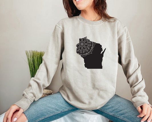 Wisconsin Lace Cotton Crewneck