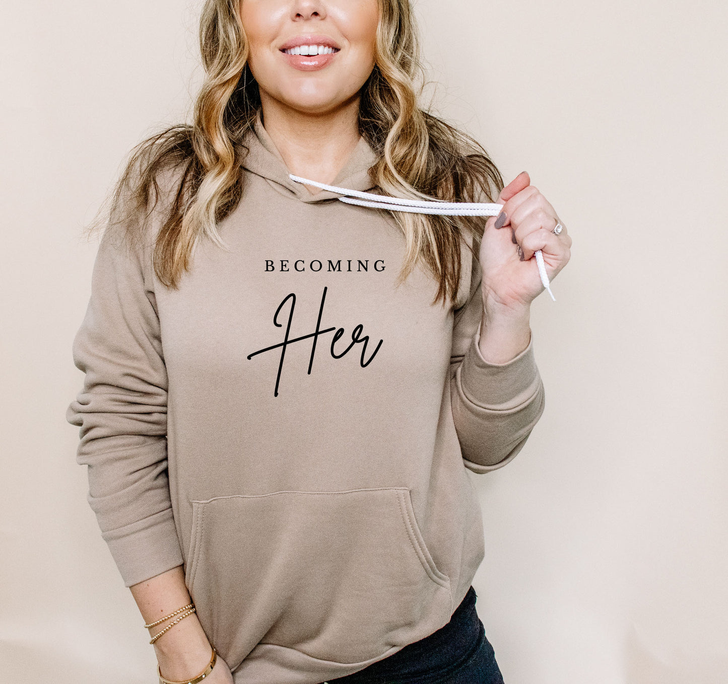 Becoming Her Fleece Hoodie