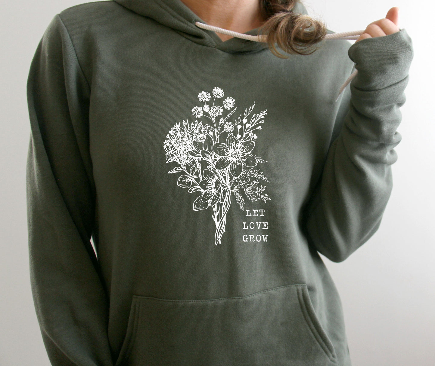 Let Love Grow Hooded Sweatshirt