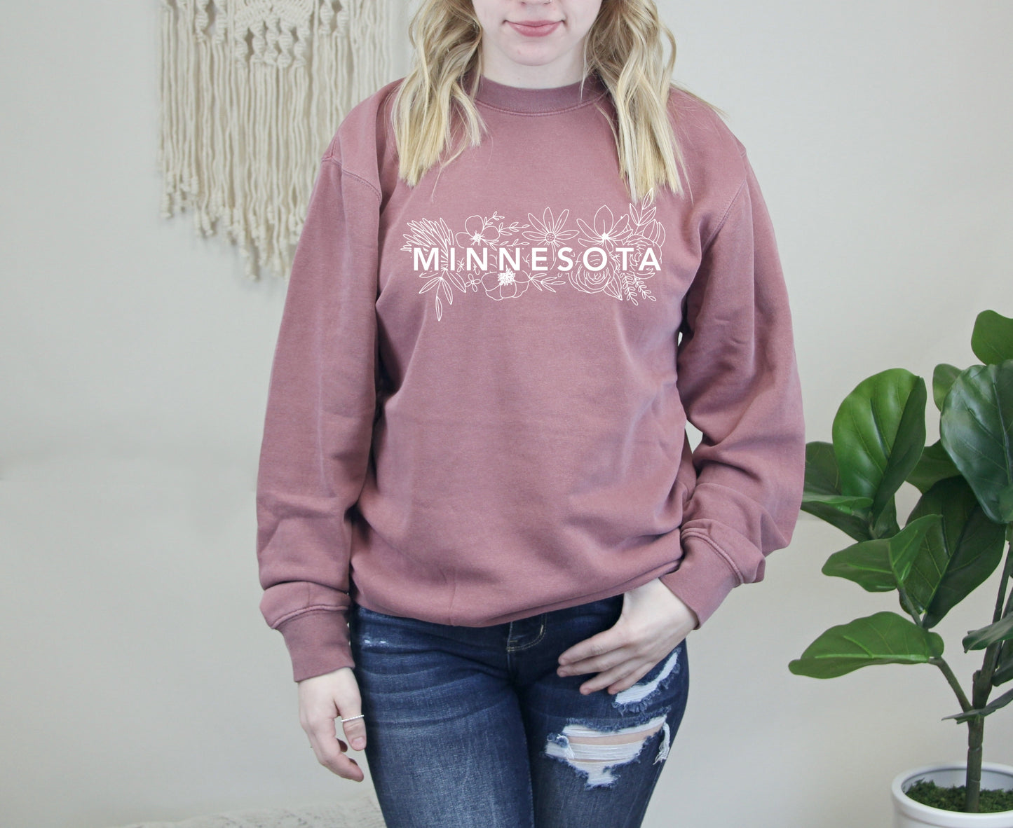 Minnesota Flowers Crewneck