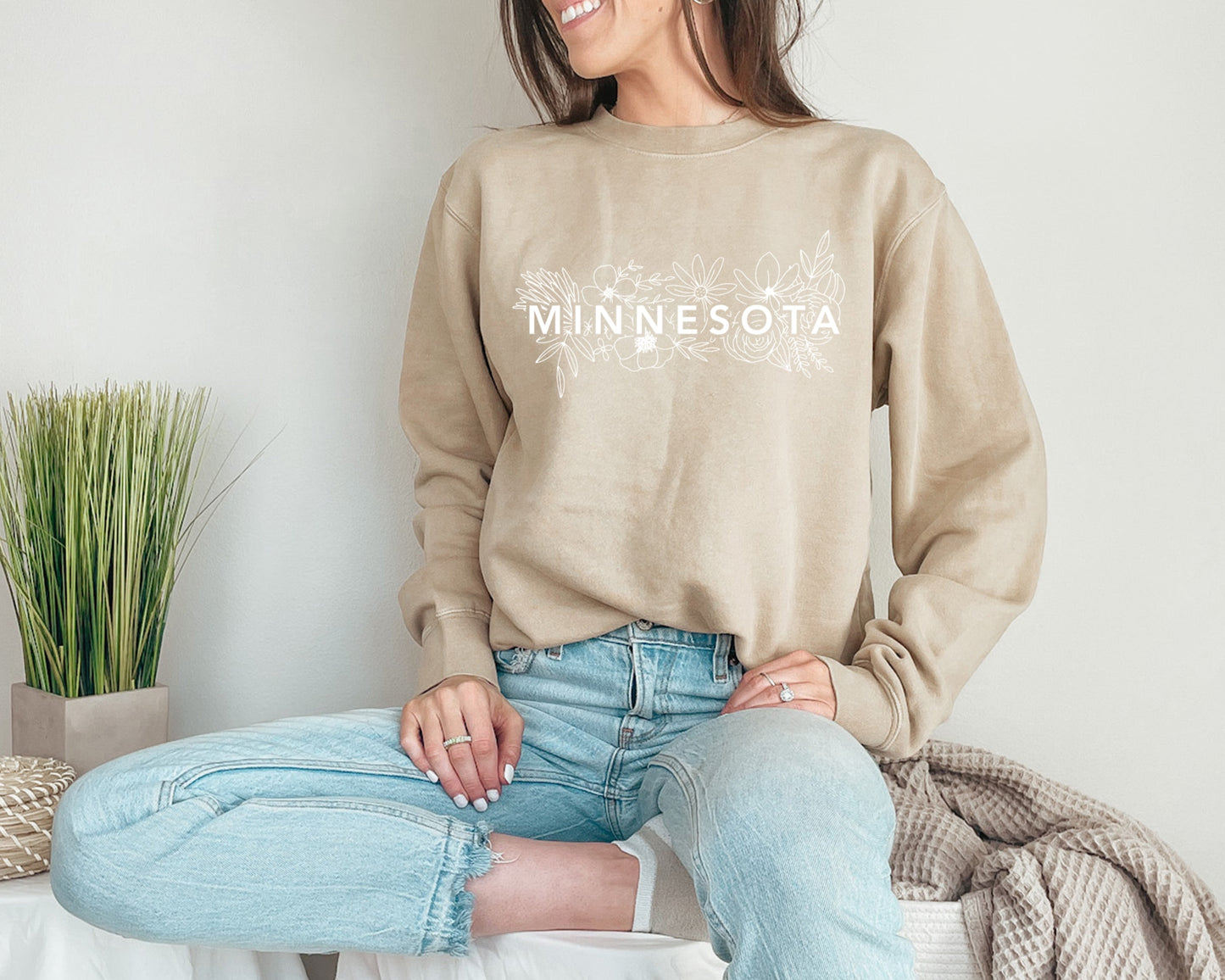 Minnesota Flowers Crewneck