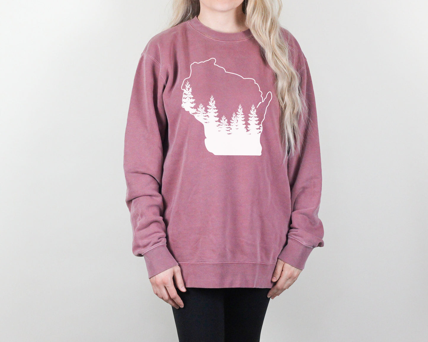 Wisconsin Pine Tree Crewneck