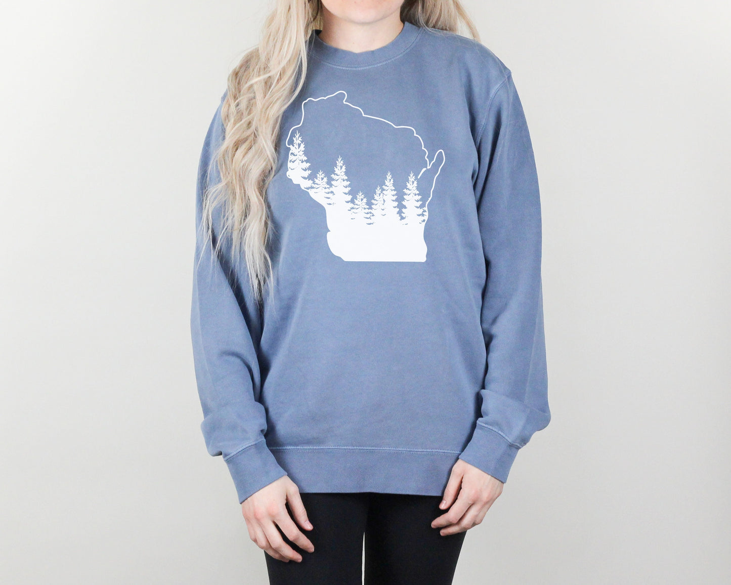 Wisconsin Pine Tree Crewneck